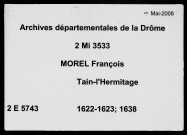 28 décembre 1622-juillet 1638