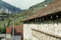 Glandage.- Toiture d'une ferme.