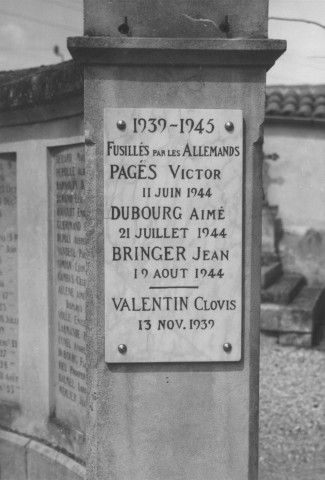 85. Brigade de Pierrelatte. Nature de la commémoration : monument. Lieu : Pierrelatte, cimetière. Nombre de victimes, fusillés : 4. Circonstances : fusillés par les Allemands.