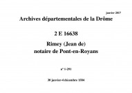 30 janvier-4 décembre 1584