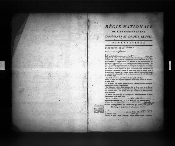  1er messidor an III - 30 germinal an VII