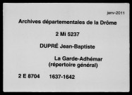 Répertoire général (1637-1642).