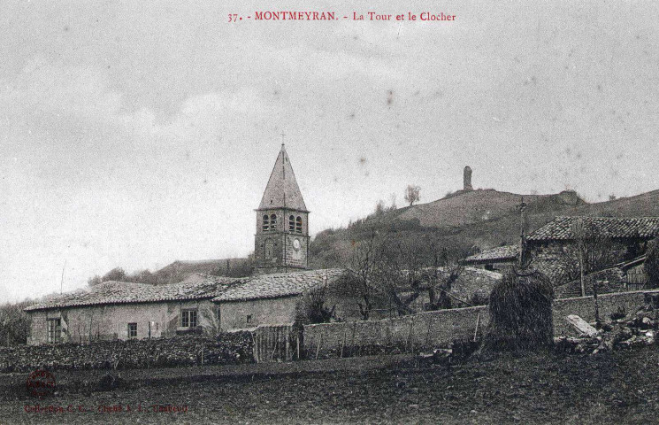 Le clocher de l'église Saint-Blaise.