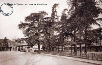 La cour du lycée Émile Loubet.