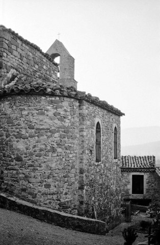 Francillon-sur-Roubion.- L'abside de l'église Saint-Pierre-aux-Liens.