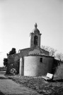 Cliousclat.- Chevet et clocher de l'église Saint-Jean-Baptiste.