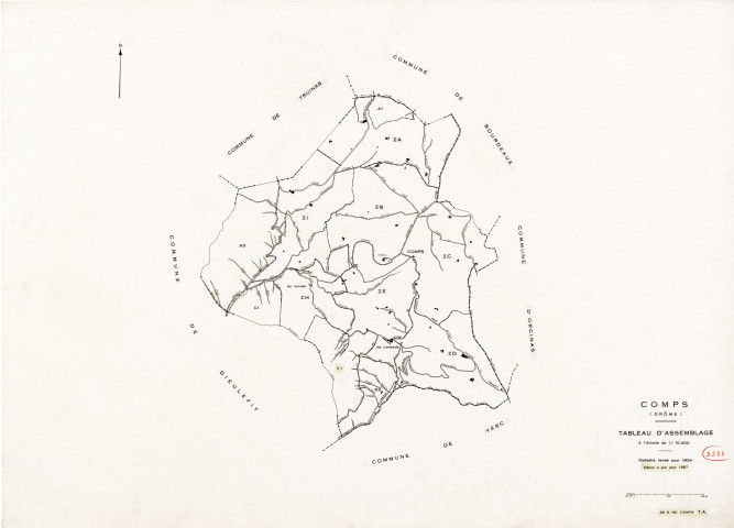 Tableau d'assemblage. 1987.