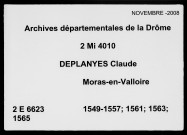 26 septembre 1549-8 novembre 1565