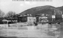 L’embouchure de la Galaure en mars 1922.