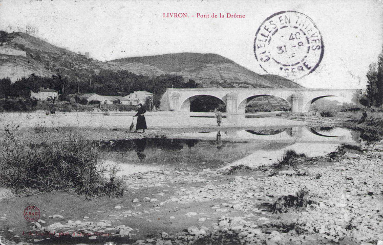 Le pont sur la Drôme.