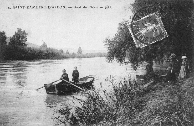 Saint-Rambert-d'Albon. - Les bords du Rhône.