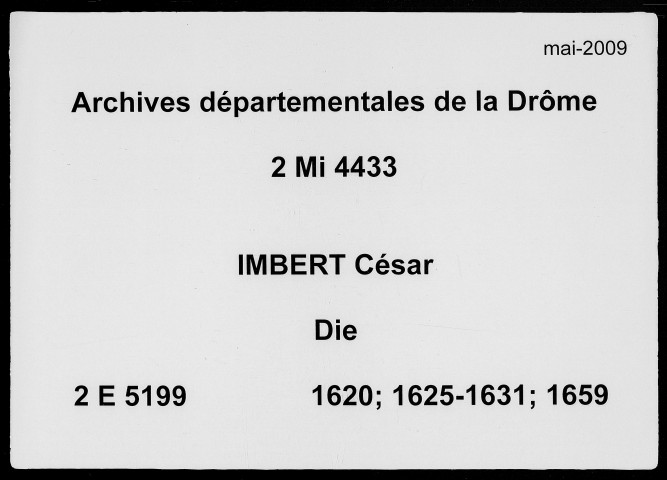 18 août 1620-14 janvier 1659