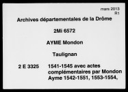 8 décembre 1541-11 décembre 1544