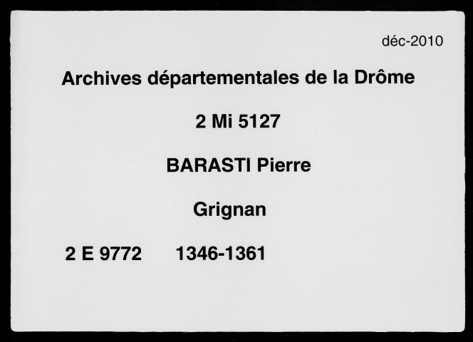 5 avril 1346-14 février 1361
