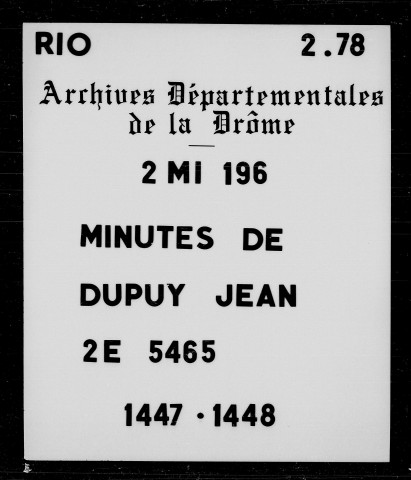 4 juillet 1447-8 janvier 1448