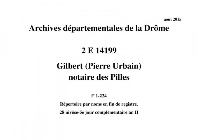 28 nivôse-5e jour complémentaire an II