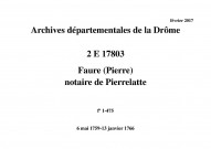 6 mai 1759-13 janvier 1766