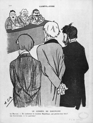 Caricature, extrait de "L'Assiette au Beurre".