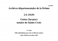 4 juin 1690-26 novembre 1695