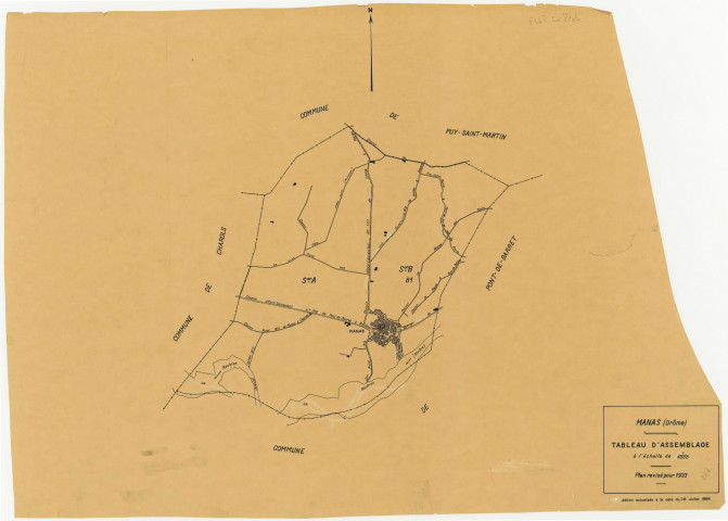 Tableau d'assemblage. 1985.