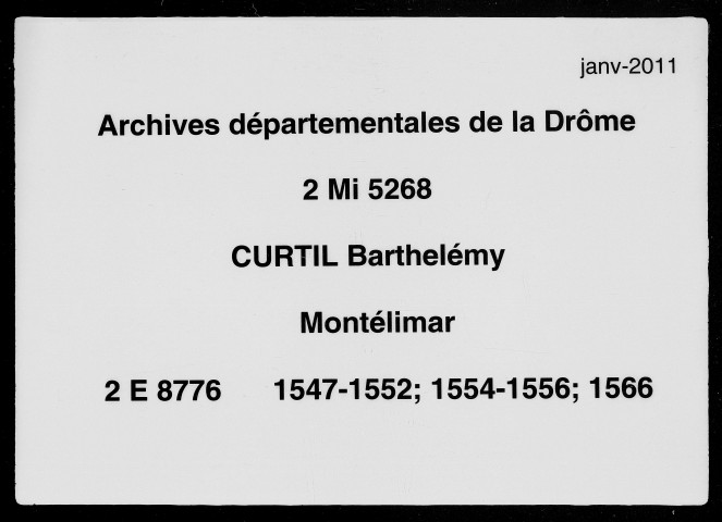 3 mars 1547-20 février 1566