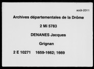 4 janvier 1659-15 novembre 1669