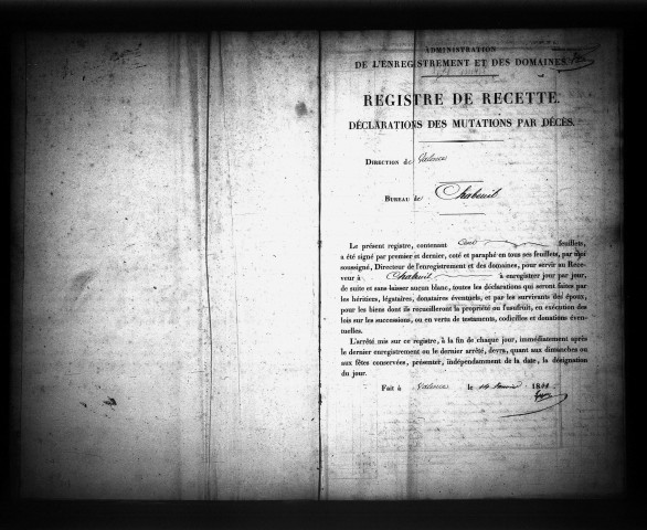 15 février 1842 - 28 septembre 1843