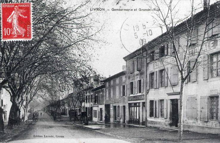 L'ancienne Gendarmerie construite en 1898-1899, occupée jusqu'à la construction de la nouvelle caserne en 1989.