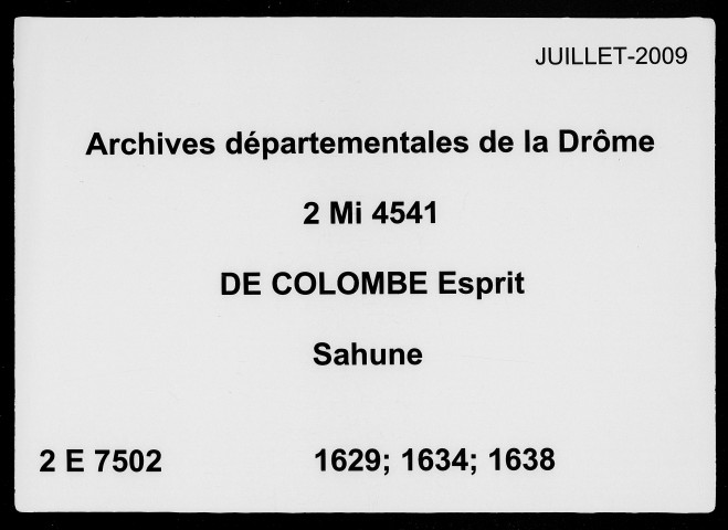 2 janvier 1629-3 mai 1638