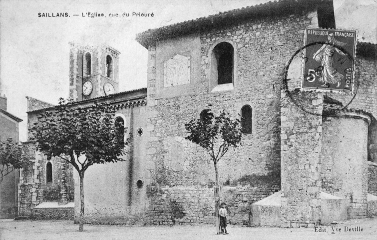 Saillans. - L'église Saint-Géraud (avant 1910).