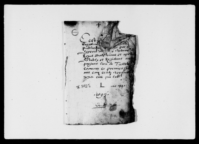 1er janvier 1593-4 janvier 1610