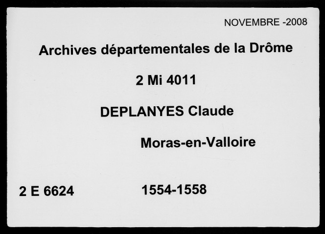 27 mars 1554-15 août 1558