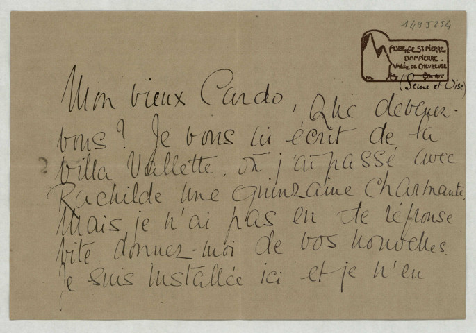 LAS lui racontant ses occupations.