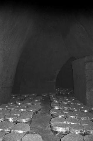 Châteauneuf-sur-Isère.- Champignonnière dans les anciennes carrières de molasse.