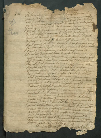 26 janvier 1738-30 janvier 1739