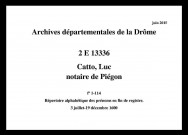 3 juillet-19 décembre 1600