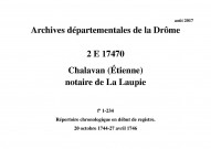 20 octobre 1744-27 avril 1746