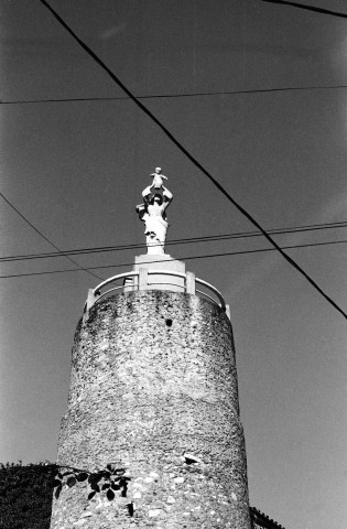 Montboucher-sur-Jabron.- Le clocher de la chapelle Saint-Blaise.