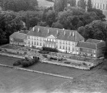 Vue aérienne du château.