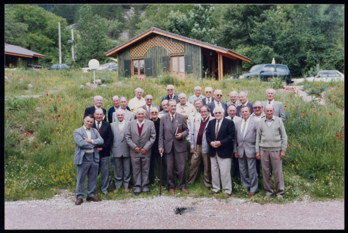 La 11ème Compagnie à Beaurières le 5 juillet 1992 après Poyols et Lesches. Photographie couleur.