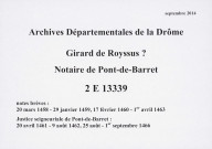 Notes brèves (1458-1466).