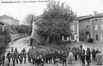 Concert de l'orchestre des chasseurs Alpins, place de l'Hôpital.