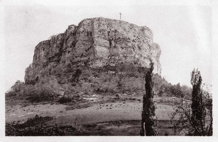 Plan-de-Baix.- Le rocher du Vellan