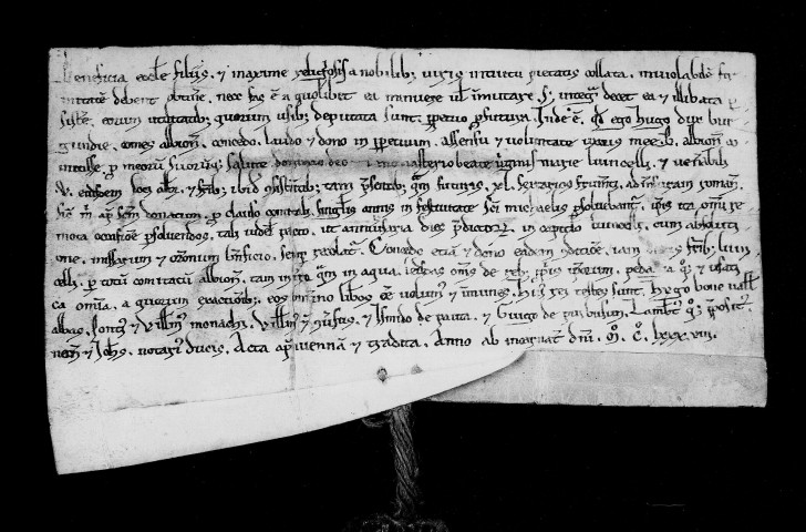 Donation par Hugues III duc de Bourgogne et comte d'Albon.