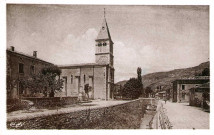 L'église Saint-Antoine et le groupe scolaire.