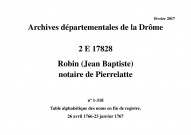 26 avril 1766-23 janvier 1767