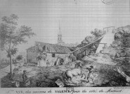 Valence.- Reproduction d'une lithographie de Marc Aurel de 1821.