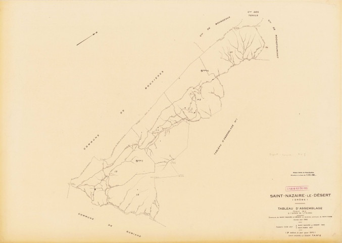 Tableau d'assemblage. 1973.
