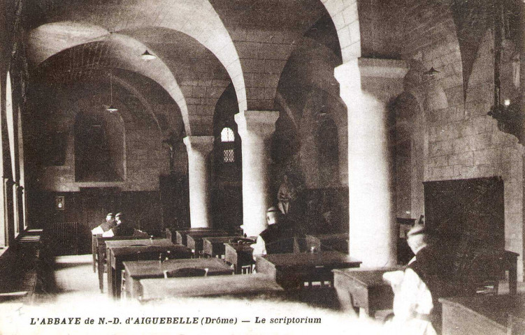 La salle de lecture et d'études de l'abbaye.