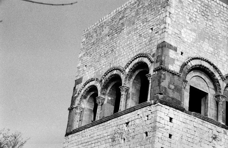 Montélimar. - Détail de la façade ouest du château des Adhémar.